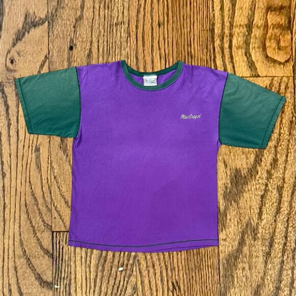 Vintage 90’s Macgregor Two Toned Sun Faded T Shirt - Picture 1 of 8